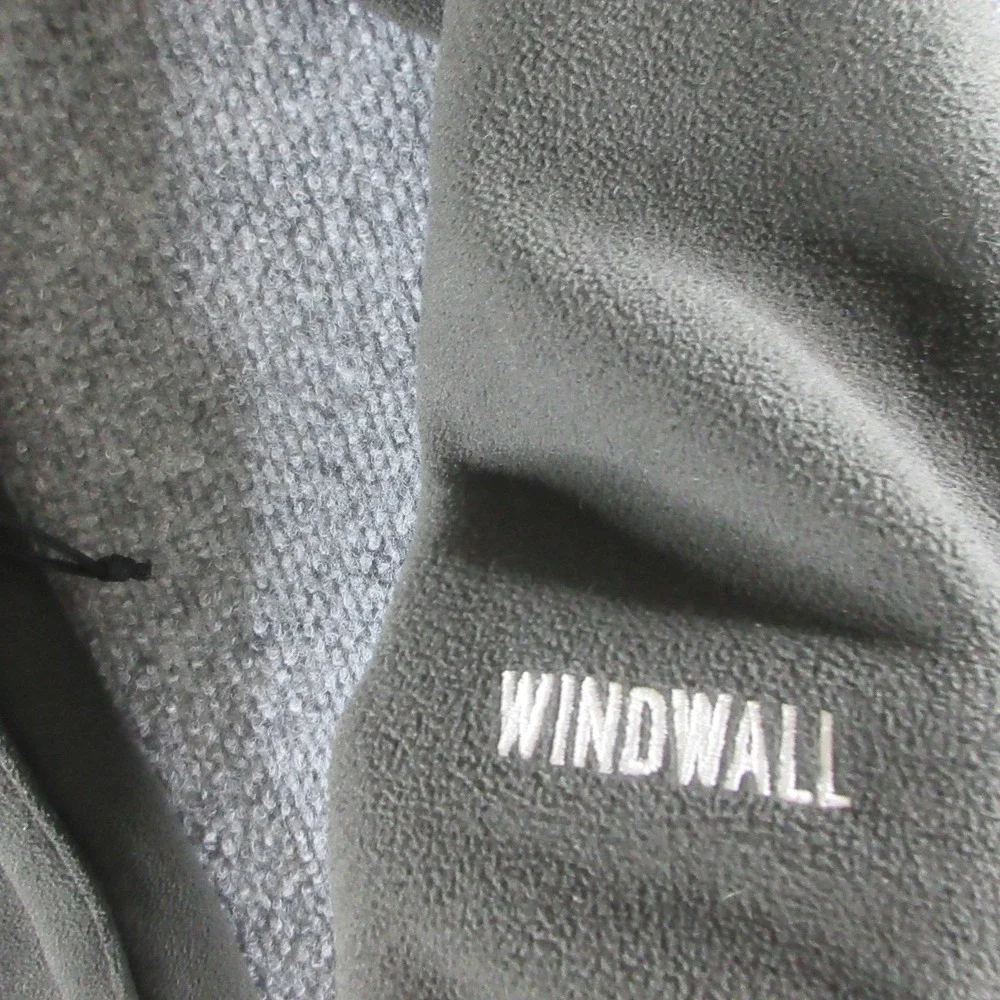 The North Face Jacket Mens L Black WindWall Fleece Full Zip Outdoor Hiking